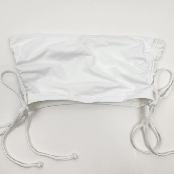 L*Space Kim Tube Top in White Size Medium NWT Strapless Ruched Sides - Picture 6 of 8